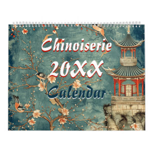 2026 elegante chinoiserie wandkalender  kalender