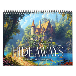 2026 Enchanted Hideaways Fantasy Art Kalender