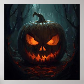 2026 Enge Jack-o-Lantern in het Bos Poster
