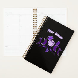 2026 Esthetische Hemelse Maan & Paarse Lelies Hard Planner