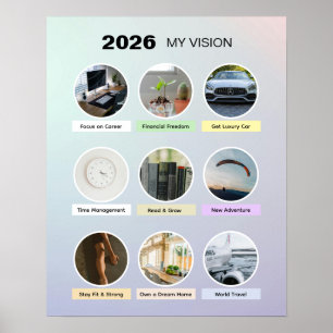 2026 Esthetische Pastel Manifestatie Poster