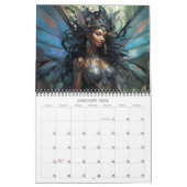 2026 Fairies 9 Black Fantasy Art Kalender (Jan 2026)