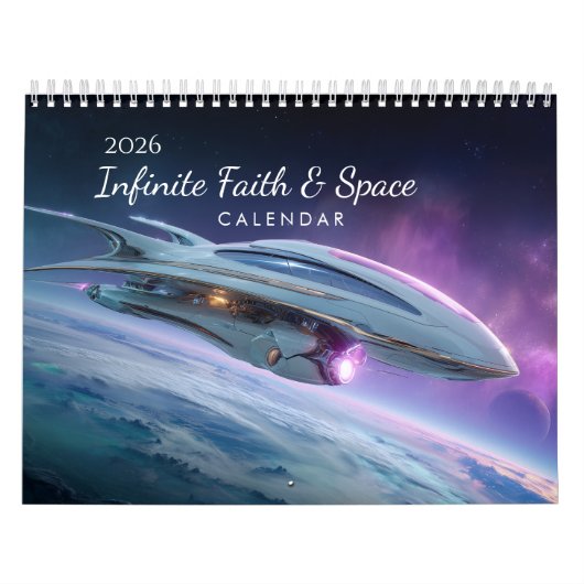 2026 Faith Biblical Verse Space Wall Calendar Kalender (Hoes)
