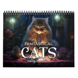 2026 Fantastic Cats 2 Fantasy Art Kalender
