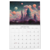 2026 Fantasy Toekomst Surrealistische Steden Kalen Kalender (Jan 2026)