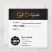 2026 Fireworks Gold Happy New Year | Gift Card (Achterkant)