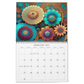 2026 Fleur Magic 2 Fleurs Stylisées Calendrier Art (Feb 2027)
