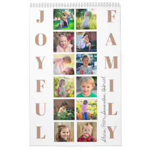 2026 Fotocollage Familie Simple creëer Your Own C Kalender