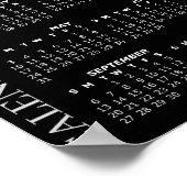 2026 Fotokalender Sjabloon, Groot / Zwart Poster (Hoek)