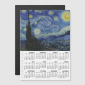 2026 Fridge Calendar, Starry Night / Van Gogh (Voorkant / Achterkant)