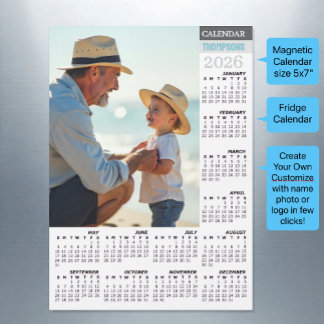 2026 Fridge Photo Calendar / Family