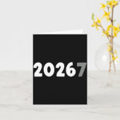2026 Funny 67 Meme New Year  Kaart (Gele Bloem)