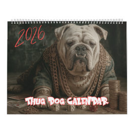 2026 Gangster Pup Kalender, Thug Dog Kalender