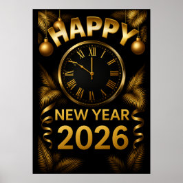 "2026 Gelukkig Nieuwjaar" Poster