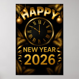 "2026 Gelukkig Nieuwjaar" Poster