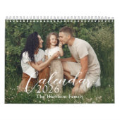 2026 Gepersonaliseerde 12-maands familiefoto's Kalender (Hoes)