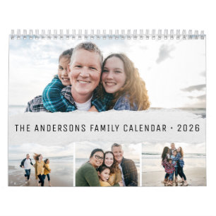 2026 Gepersonaliseerde Familie Eenvoudig Minimalis Kalender