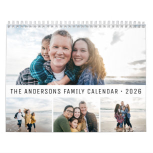 2026 Gepersonaliseerde Familie Eenvoudig Minimalis Kalender