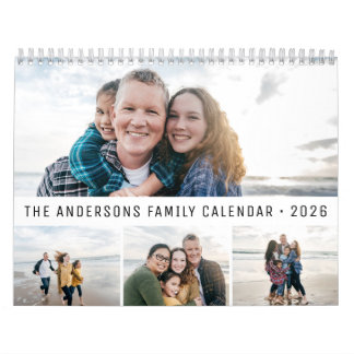 2026 Gepersonaliseerde Familie Eenvoudig Minimalis Kalender
