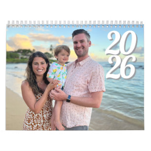 2026 Gepersonaliseerde fotokalender Kalender