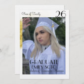 2026 Graduation Collage Script Gold Photo Kaart (Voorkant / Achterkant)