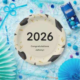 2026 Graduation Paper Plates Papieren Bordje