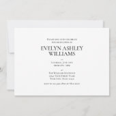 2026 Graduation Party Invitation Classic Photo (Dos)