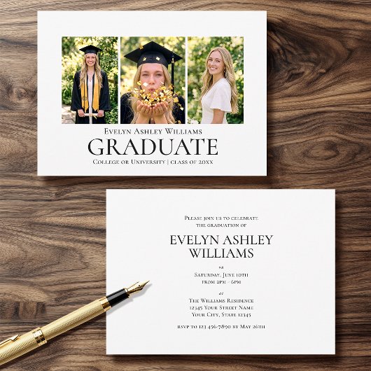 2026 Graduation Party Invitation Classic Photo