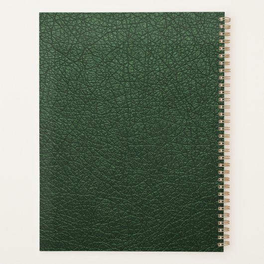 2026 Green gold monogrammed script name elegant (Dos)