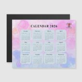 2026 Gynecology Calendar Magnet with Custom Logo (Devant / Derrière)