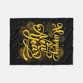 2026 Happy New Year Firework New Year's Eve Party Fleece Deken (Voorkant (Horizontaal))