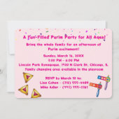 2026 Happy Purim Festival Kaart (Achterkant)