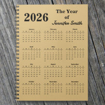 2026 Het Jaar van [Uw Naam] Persoonlijke Notitiebo
