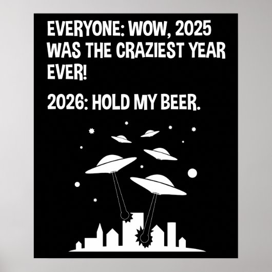 2026 Hold My Beer Poster (Voorkant)