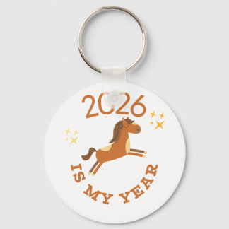 2026 Is My Year Cute Year of the Horse Sleutelhanger