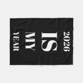2026 Is My Year New Year Resolution Motivation Aff Fleece Deken (Voorkant (Horizontaal))