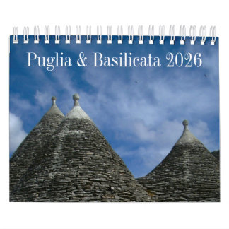 2026 Italy calendar - Puglia & Basilicata Kalender