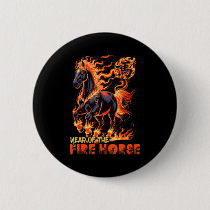 2026 jaar van het vuurpaard Chinese zodiak nieuwja Ronde Button 5,7 Cm