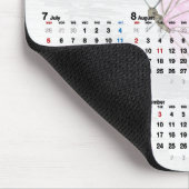 2026 Jaarkalender en Roze Vlinder  Muismat (Hoek)
