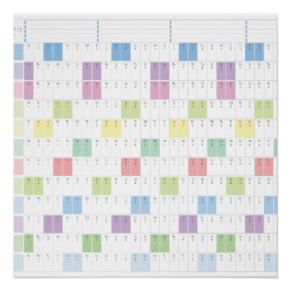 2026 Jaarplanner Printbaar | Pastelkleurige Muurka Perfect Poster