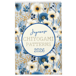 2026 Japanse Chiyogami Patronen Kalender