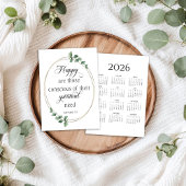 2026 JW Year Text Calendar Card Programma