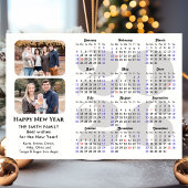 2026 Kalender 2 Foto Modern Zwart Eenvoudig Magnet