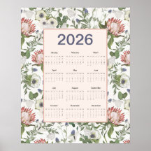 2026 Kalender Bloemen Vlinders