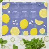 2026 Kalender Citrus Citrus Citroenpatroon Theedoek (Gevouwen)