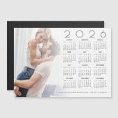 2026 Kalender Foto Overlay Pas getrouwd Wedding Fa (Voorkant / Achterkant)