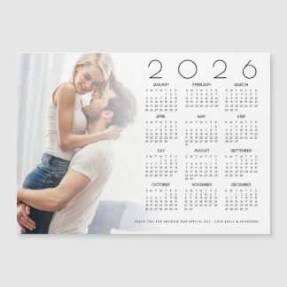 2026 Kalender Foto Overlay Pas getrouwd Wedding Fa