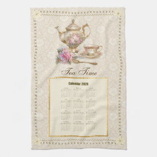 2026 Kalender Handdoek Theetijd of aangepast beric