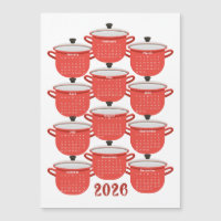 2026 Kalender Keuken Rode Kookgerei
