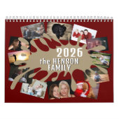 2026 Kalender Kleur Splash Aangepaste Fotocollage (Hoes)